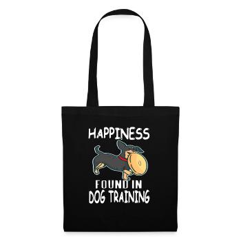 Happiness Found In Dog Training Cute Dog Lover - Tote Bag - black - Front