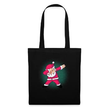 Dabbing Weihnachtsmann Weihnachten Geschenk - Stoffbeutel - Schwarz - Vorne