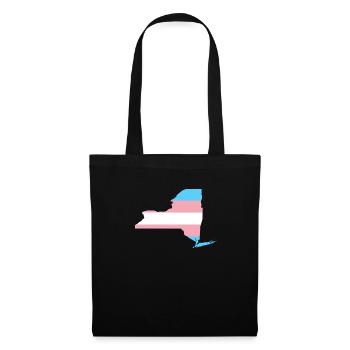 Trans Flag New York LGBT Pride Support - Tote Bag - black - Front