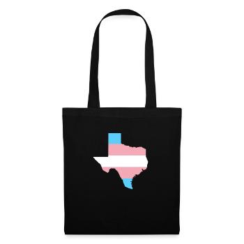 Trans Flag Texas LGBT Pride Support - Tote Bag - black - Front