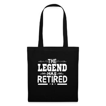 The legend has retired - Tote Bag - black - Front