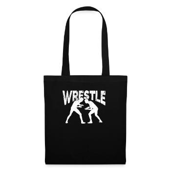 Wrestle Lustig Wrestling Fan Wrestler Lover - Sac en tissu - noir - Devant