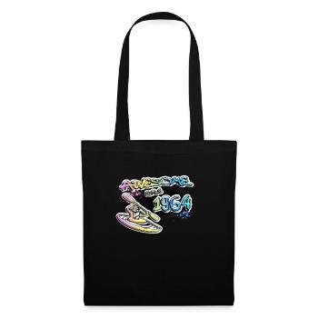 Génial depuis 1964. Kayakiste, kayakiste. Graffiti - Sac en tissu - noir - Devant