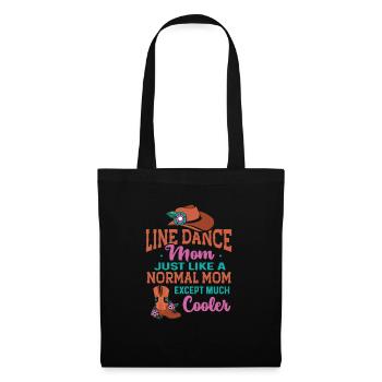 Line Dancing Cowboy Texas Line Dance Cadeau - Sac en tissu - noir - Devant