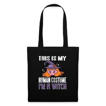 This Is My Human Costume I'm A Witch Halloween - Tote Bag - black - Front