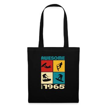 Awesome since 1965. Wakeboard Lifestyle - Tote Bag - black - Front