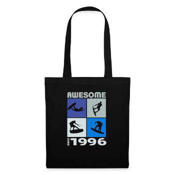 Awesome since 1996. Wakeboard Lifestyle - Stoffbeutel - Schwarz - Vorne