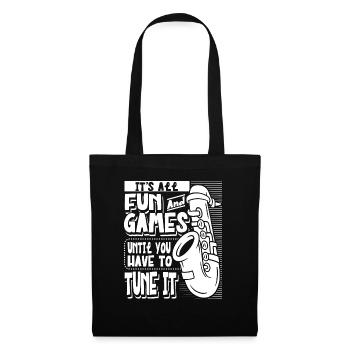 Saxophoniste Saxophoniste Saxophoniste - Sac en tissu - noir - Devant