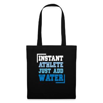 Nageur Natation Instant Athlete Just Water - Sac en tissu - noir - Devant
