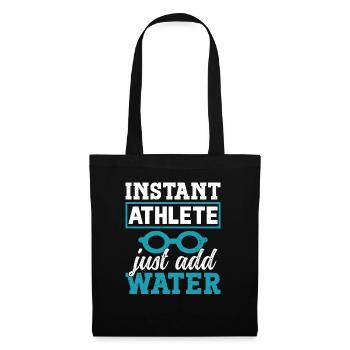 Nageur Natation Instant Athlete Just Water - Sac en tissu - noir - Devant