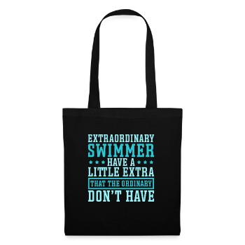 Équipe de natation nageuse - Sac en tissu - noir - Devant