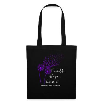 Arc violet conscient de la naissance prématurée - Sac en tissu - noir - Devant