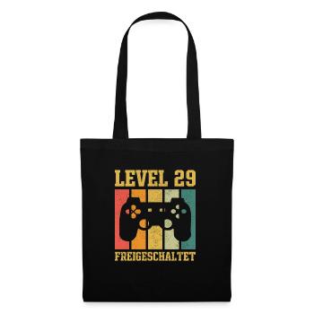 Level 29 freigeschaltet - Stoffbeutel - Schwarz - Vorne