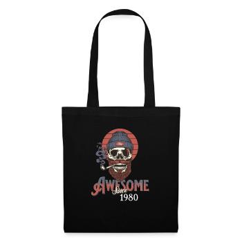 Awesome Since 1980 Vintage Birthday Retro - Tote Bag - black - Front