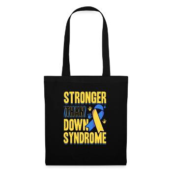 Sensibilisation au syndrome de Down - Sac en tissu - noir - Devant
