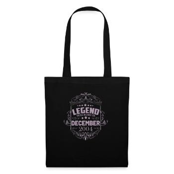 Une légende est née en décembre 2004 - Sac en tissu - noir - Devant