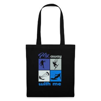 Fly away with me. Lifestyle Vintage Design - Tote Bag - black - Front