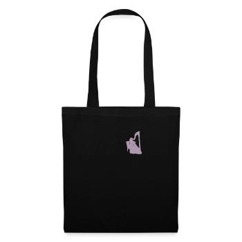 Harp Harp Player Women Pocket Design - Tote Bag - black - Front