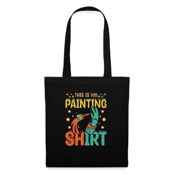 C'est ma chemise de peinture - Sac en tissu - noir - Devant