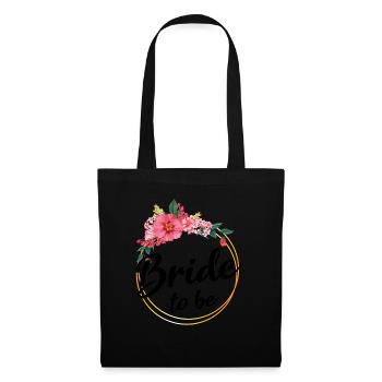 Bride to be to the wedding bridal shower - Tote Bag - black - Front