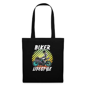 Motorcycle Lifestyle / Motorrad / Motorräder biker - Stoffbeutel - Schwarz - Vorne