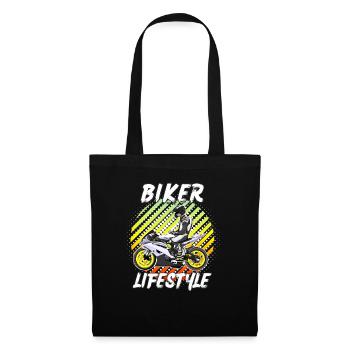 Motorcycle Lifestyle / Motorrad / Motorräder biker - Stoffbeutel - Schwarz - Vorne