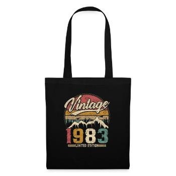 Vintage 1983 Limited Edition Cadeau D'anniversaire - Sac en tissu - noir - Devant
