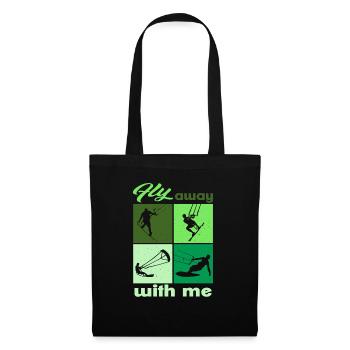 Fly away with me. Lifestyle Vintage Design - Tote Bag - black - Front