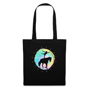 Saut à cheval Voltigeur Équitation Équitation - Sac en tissu - noir - Devant