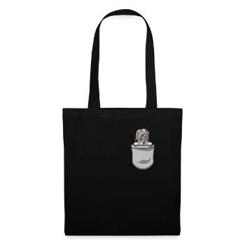 Bearded Collie Gift Chiens - Sac en tissu - noir - Devant