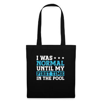 Schimmer Schwimmen J’étais normal jusqu’à mon premier - Sac en tissu - noir - Devant