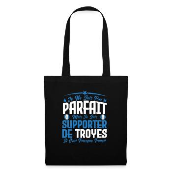 je ne suis pas parfait, supporteur de Troyes. - Sac en tissu - noir - Devant