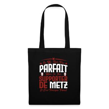 je ne suis pas parfait, supporteur de Metz. - Sac en tissu - noir - Devant