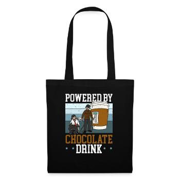Propulsé par Chocolate Drink Choco Drink Flavor - Sac en tissu - noir - Devant