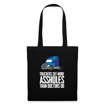 Truck Truck Truck Driver Trucker Gift - Tote Bag - black - Front