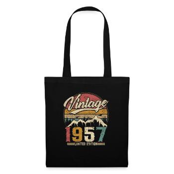 Vintage 1957 Limited Edition Cadeau D'anniversaire - Sac en tissu - noir - Devant