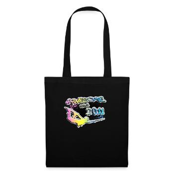 Génial depuis 2011. Style de vie Wakeboard - Sac en tissu - noir - Devant