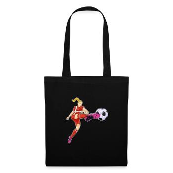 Équipe du Danemark de football I Football Danemark - Sac en tissu - noir - Devant