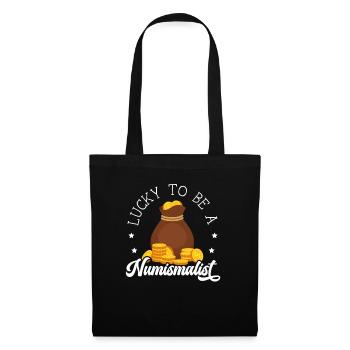 Collecte de pièces de collection numismate - Sac en tissu - noir - Devant