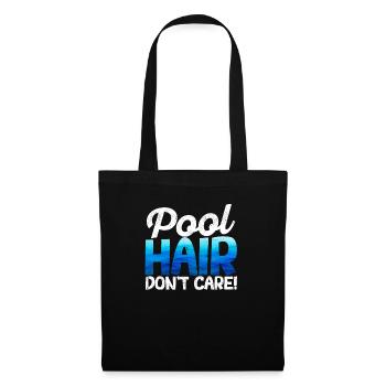 Les cheveux de la piscine ne s’en soucient pas Amusement Natation Sports nautiques - Sac en tissu - noir - Devant