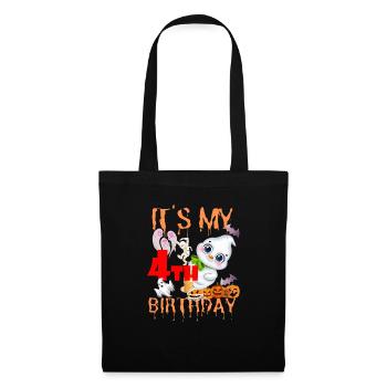 IT'S MY BIRTHDAY 4TH Halloween Ghosts Ghouls - Tote Bag - black - Front
