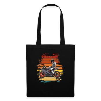 Motorcycle Lifestyle / Motorrad / Motorräder biker - Stoffbeutel - Schwarz - Vorne