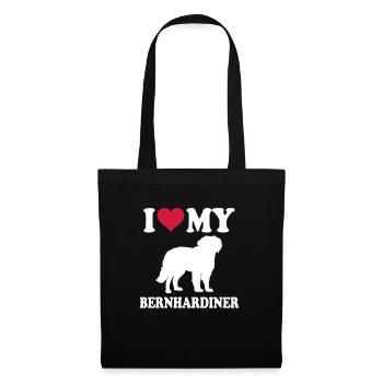 St. Bernard Gift Dogs - Tote Bag - black - Front