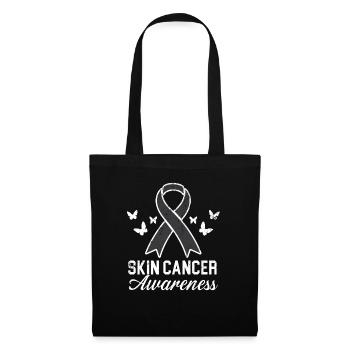 Sensibilisation au cancer de la peau Guerrier du cancer de la peau - Sac en tissu - noir - Devant