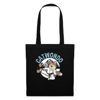 Catwondo MMA Arts Martiaux Mixtes Taekwondo Cat - Sac en tissu - noir - Devant