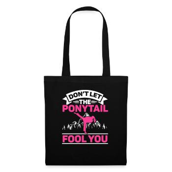 Don't Let The Ponytail Fool You MMA Taekwondo Girl - Tote Bag - black - Front