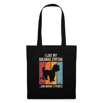 Bolonka Zwetna Chiens cadeaux - Sac en tissu - noir - Devant