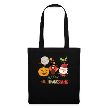 Happy hallo,thanks,mas, happy holidays - Tote Bag - black - Front