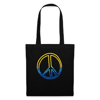 Stand with Ukraine Peace No War - Stoffbeutel - Schwarz - Vorne