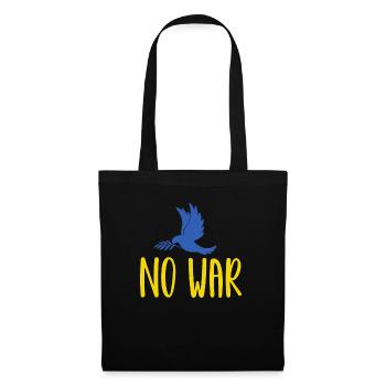 Stand with Ukraine Peace No War - Stoffbeutel - Schwarz - Vorne